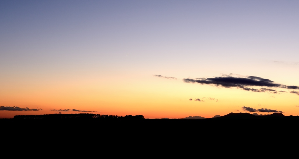 大自然　夕暮れ