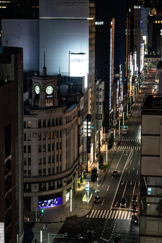 銀座の夜