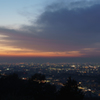 夕暮れ時の夜景