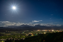 山々と星々に囲まれて