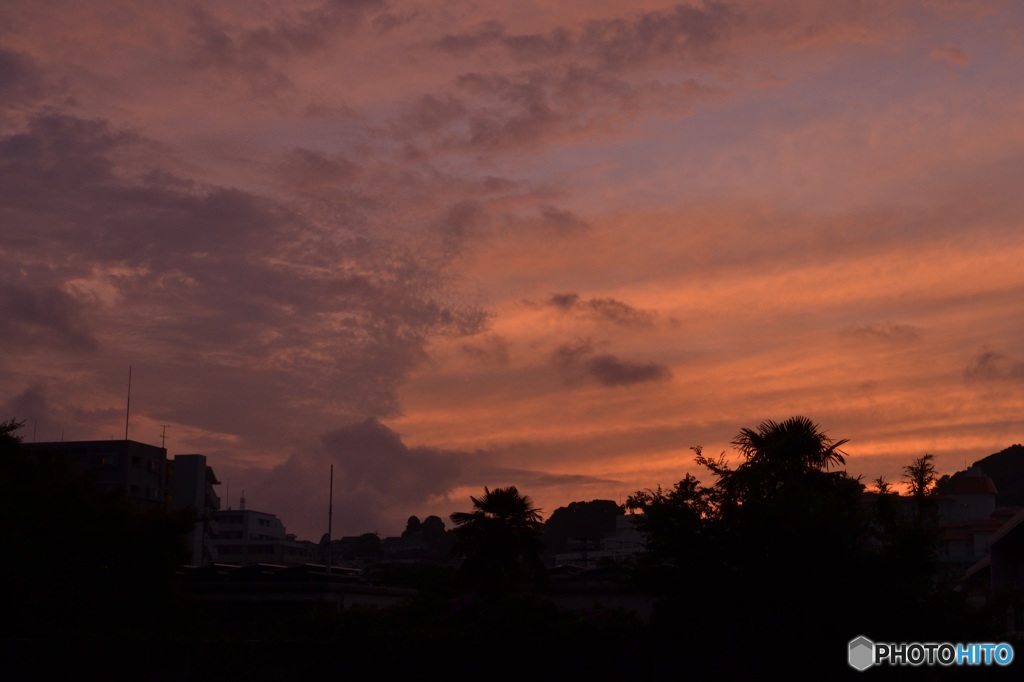 近所の夕暮れ