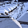 雪の大内宿