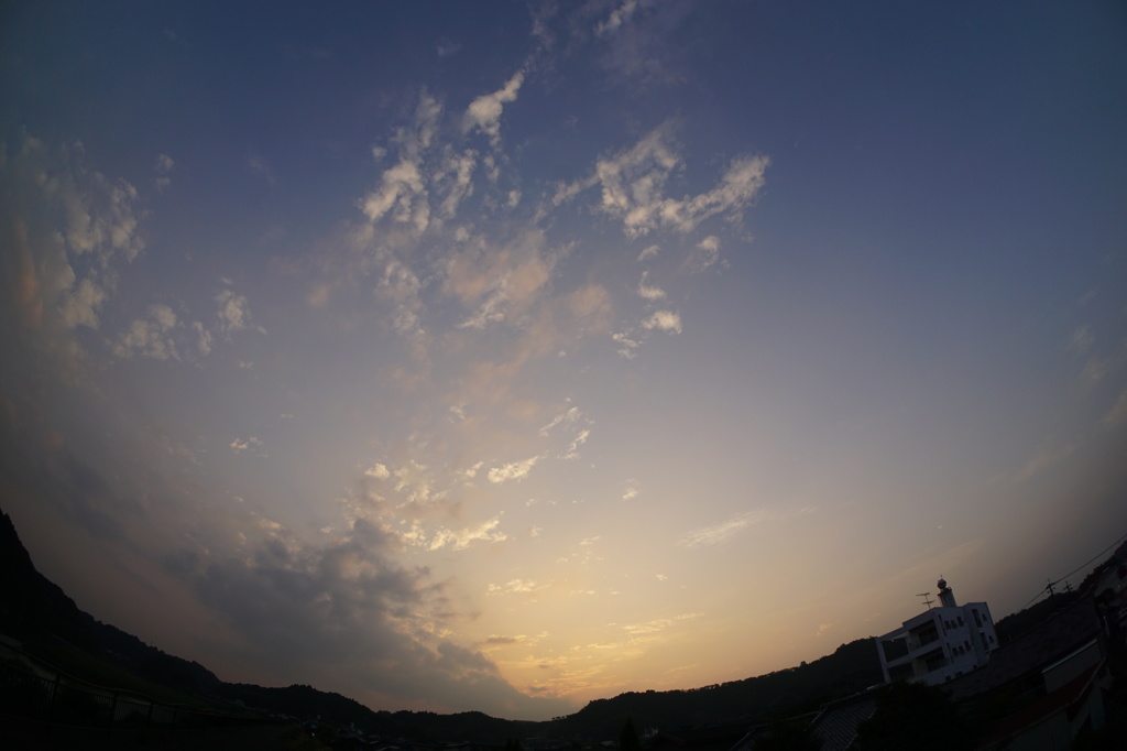 大淀川の夕暮れ (2015/6/1夕方)
