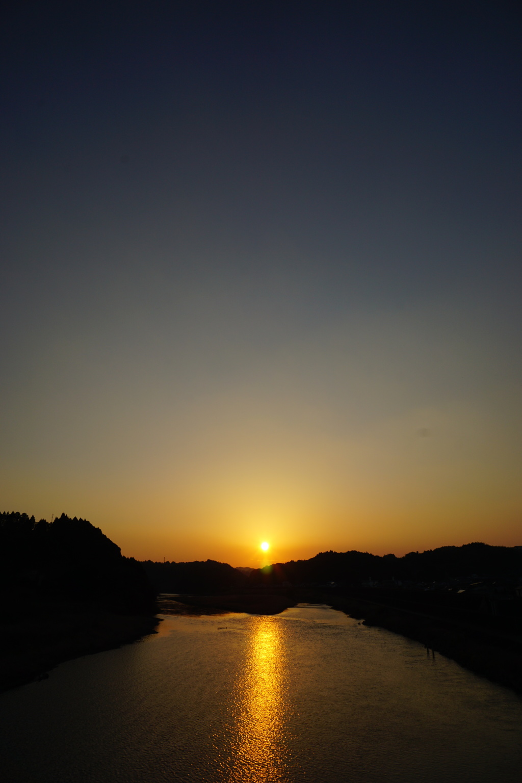 大淀川の夕暮れ (2015/3/12夕方)