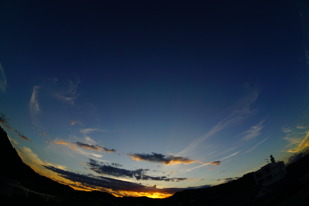 大淀川の夕暮れ (2015/8/8夕方)