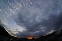 大淀川の夕暮れ (2015/4/13夕方)