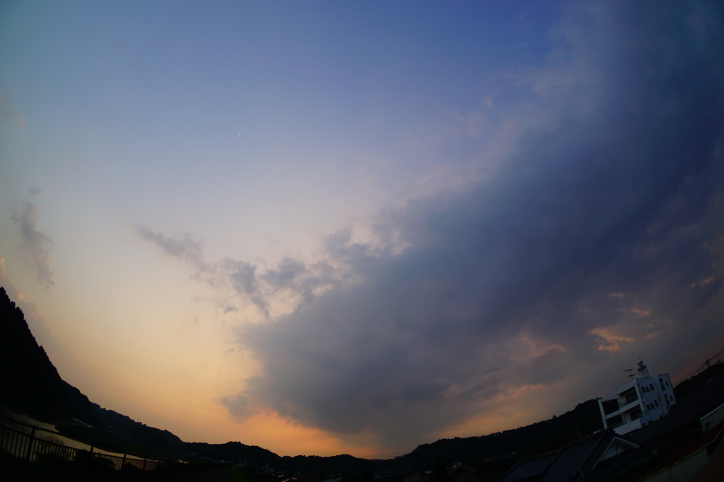 大淀川の夕暮れ (2015/8/1夕方)