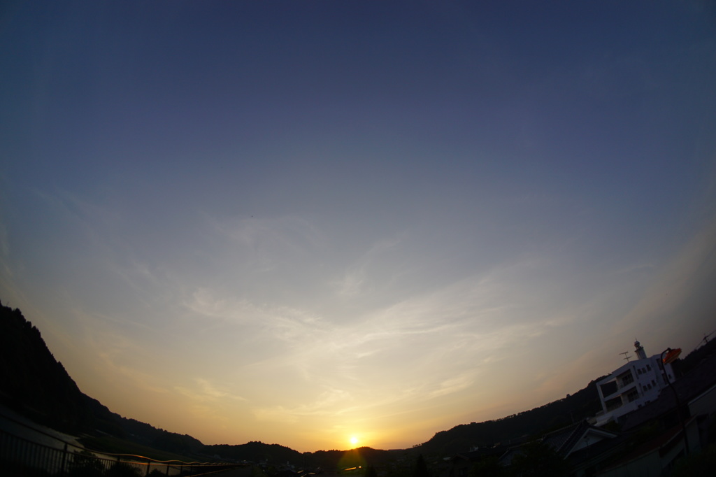 大淀川の夕暮れ (2015/4/27夕方)