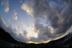 大淀川の夕暮れ (2015/4/1夕方)