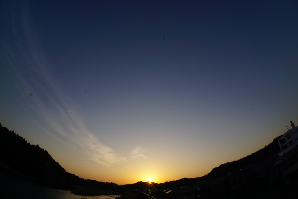 大淀川の夕暮れ (2015/3/26夕方)