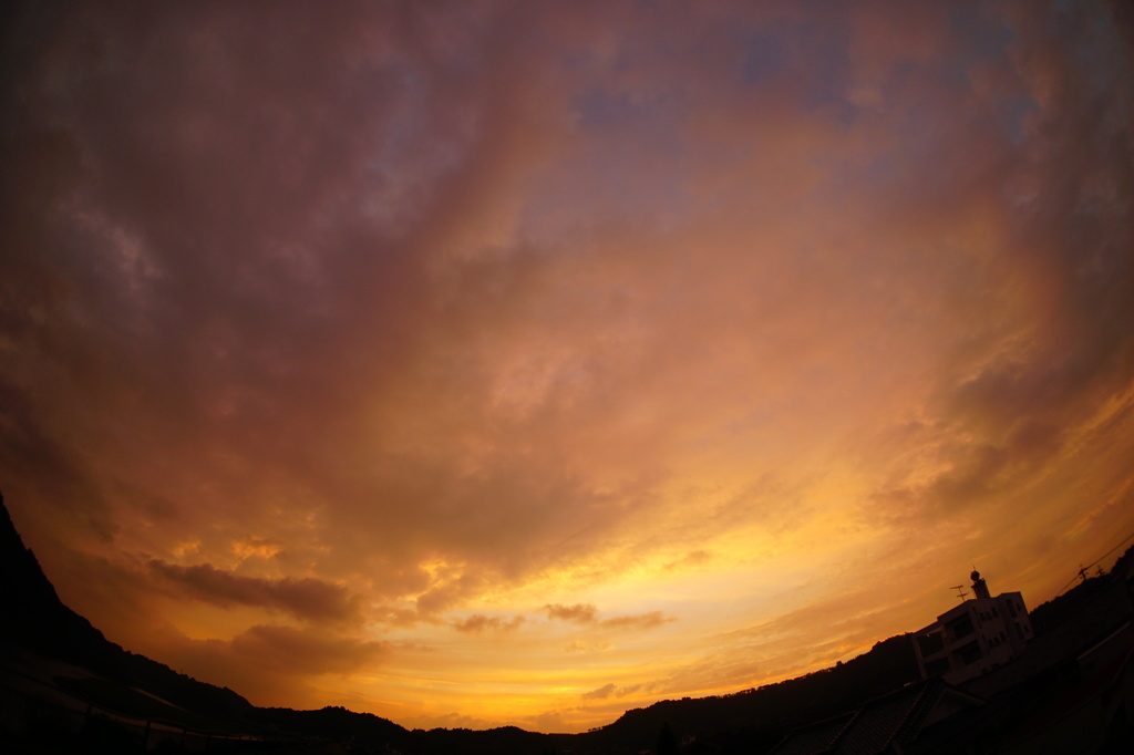 大淀川の夕暮れ (2015/8/6夕方)