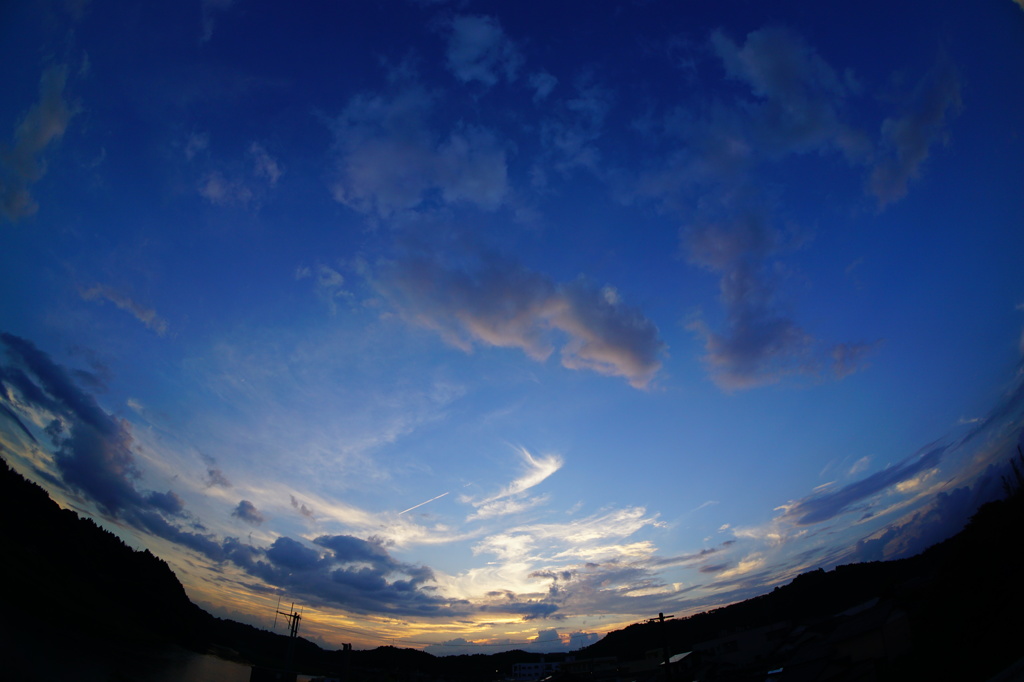 大淀川の夕暮れ (2015/8/19夕方)