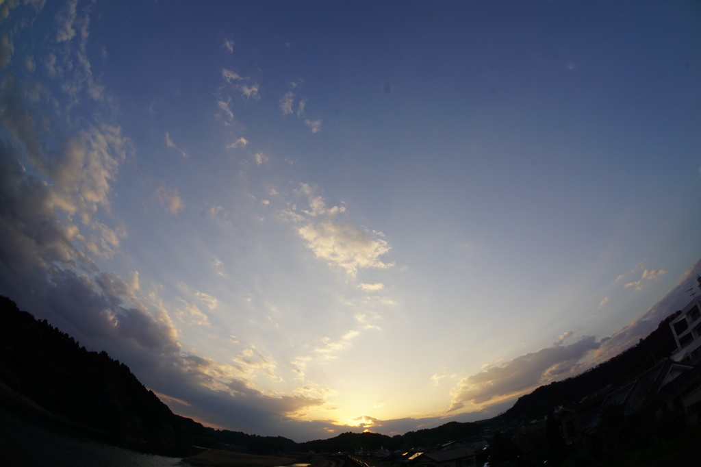 大淀川の夕暮れ (2015/3/24夕方)