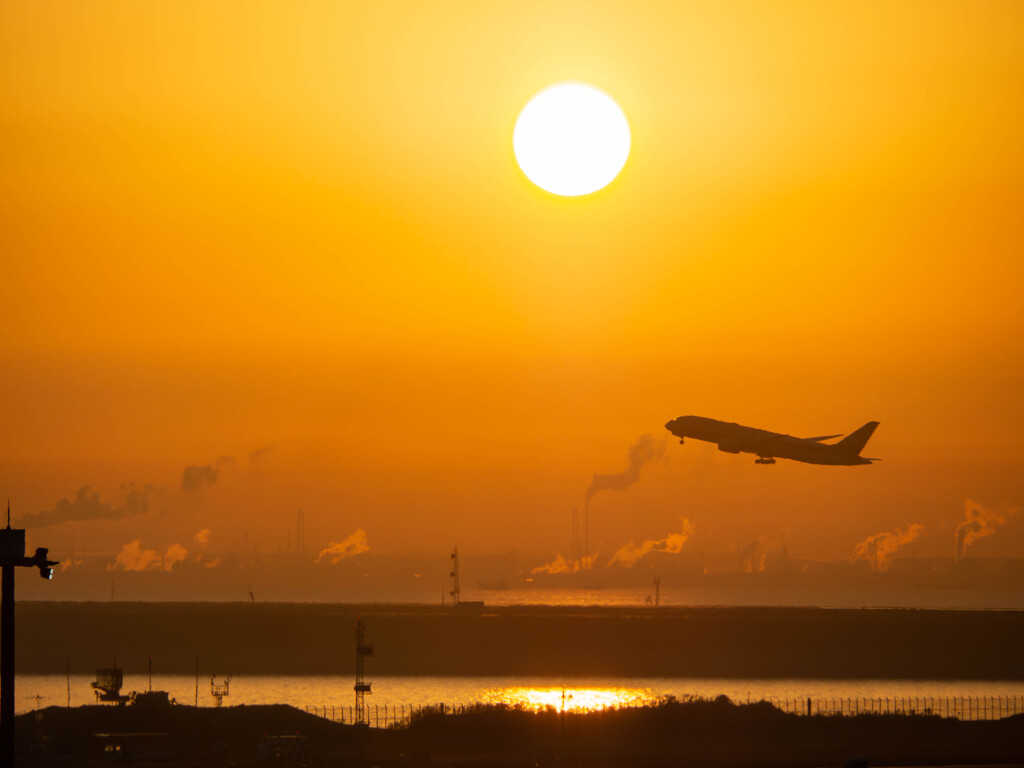 朝焼けのTake off