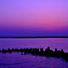 海辺の夕景