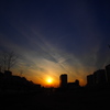 夕日