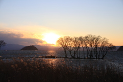 湖北の夕暮れ