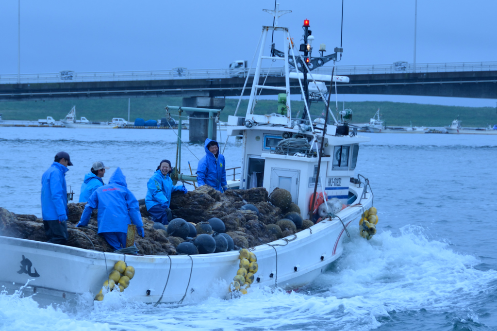 ぷらっと旅　サロマ湖　栄浦漁港の朝　安堵