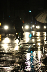 雨の日に