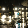 雨の日に