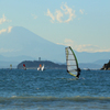海と江ノ島と富士山と