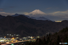 大月からの富士山