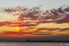 茜浜からの夕焼け