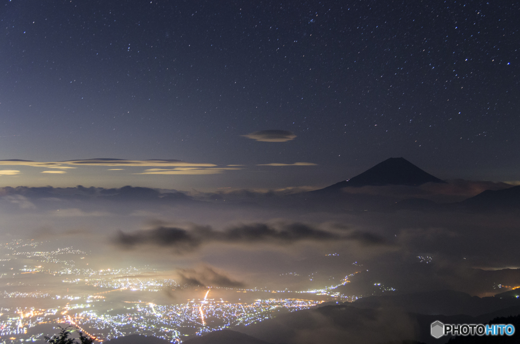 富士の見える夜