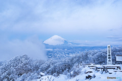 雪景色の金時山