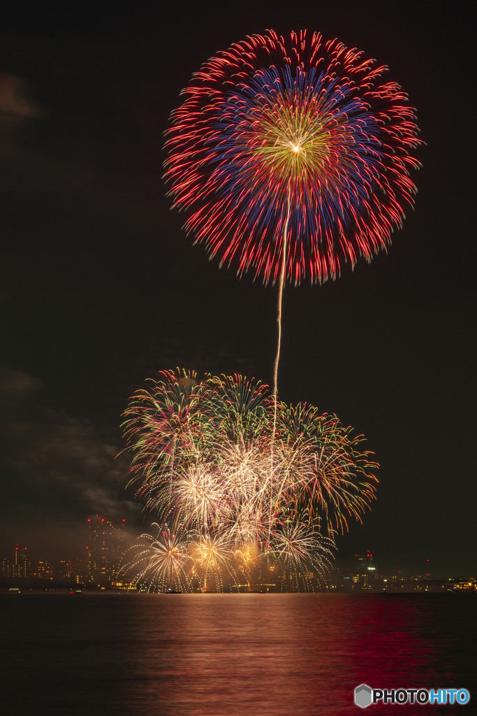 千葉xmas芸術花火１