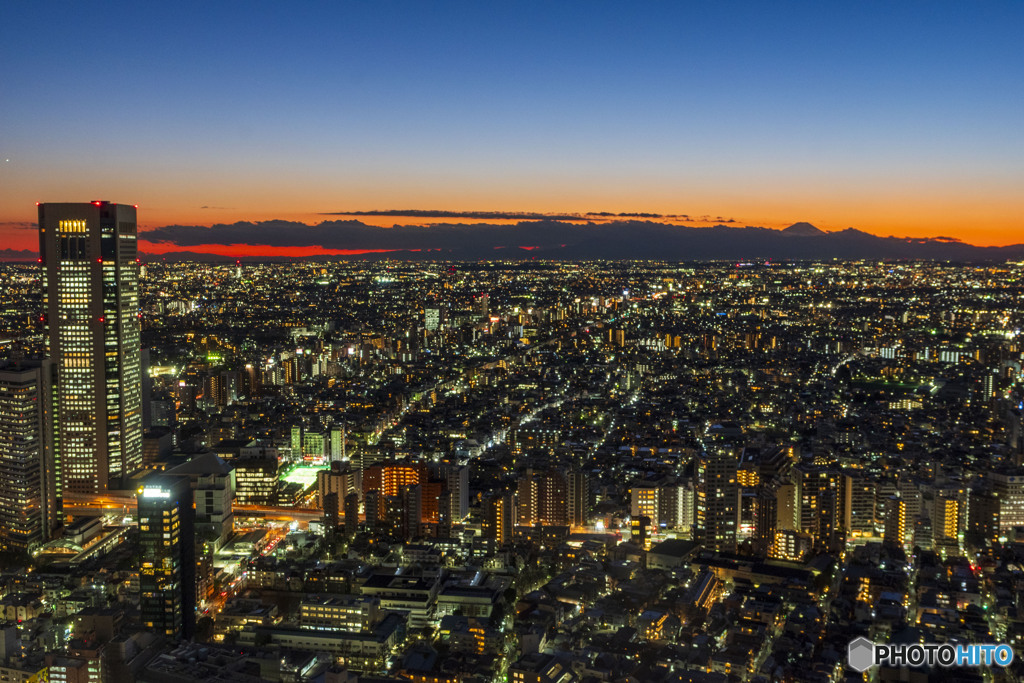 都庁からの富士山