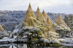 雪の兼六園