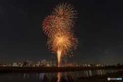 丸子橋の花火