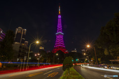 ピンクリボン　東京タワー