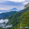 新緑と富士山