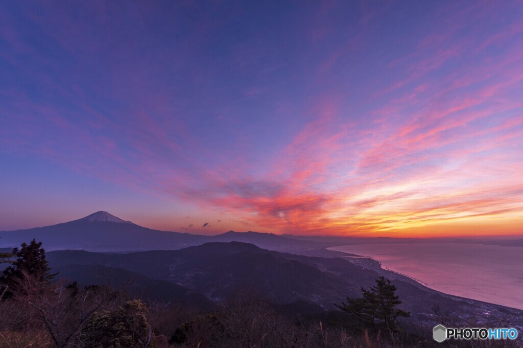 浜石岳の夜明け