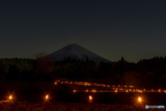 平成棚田まつり 竹灯籠