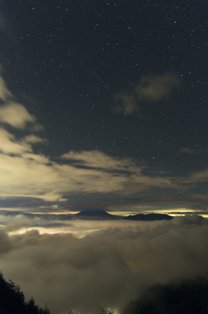 真夜中の雲海