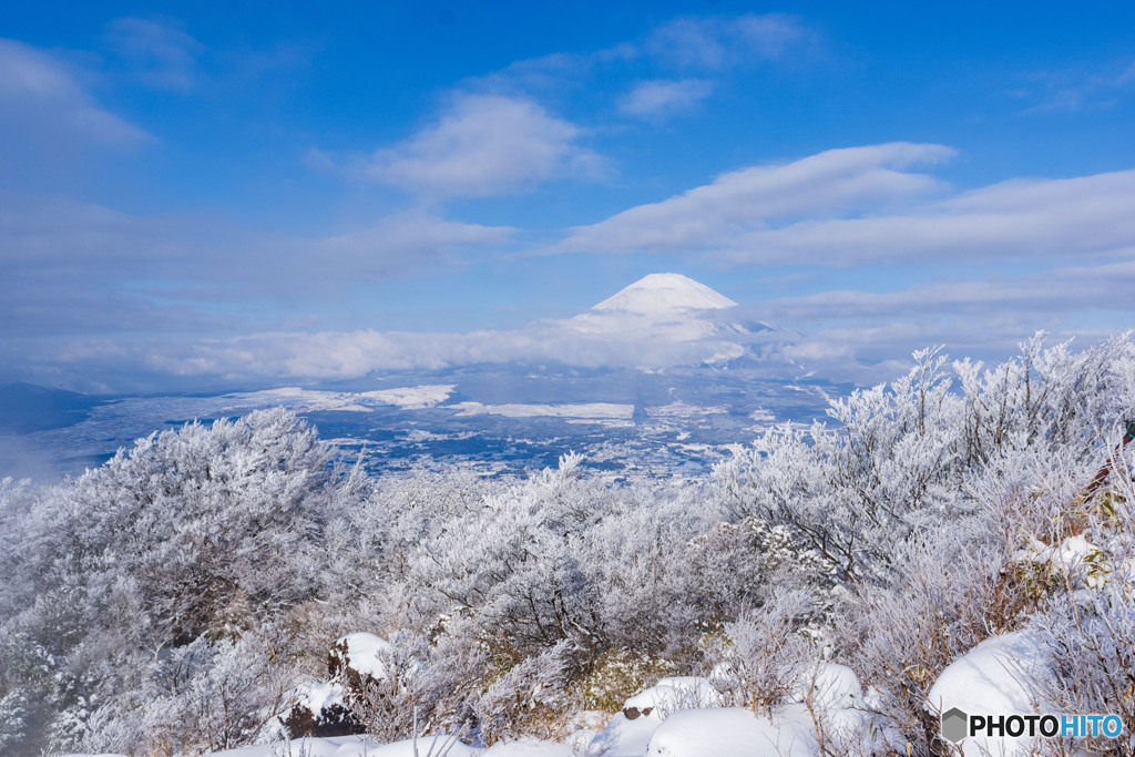 雪景色の金時山２