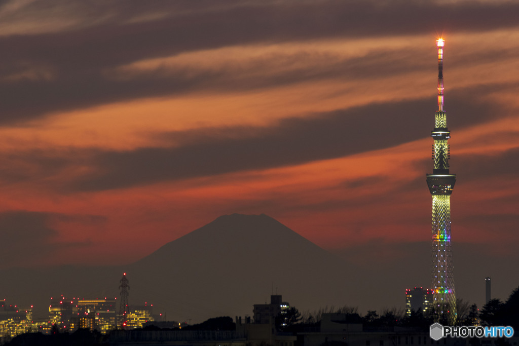 スカイツリー＆富士山