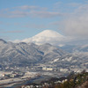 雪景色の富士