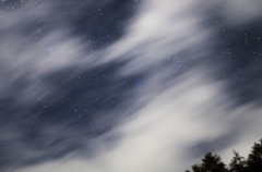 真夜中の雲
