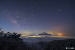 雲海＆霧氷＆天の川