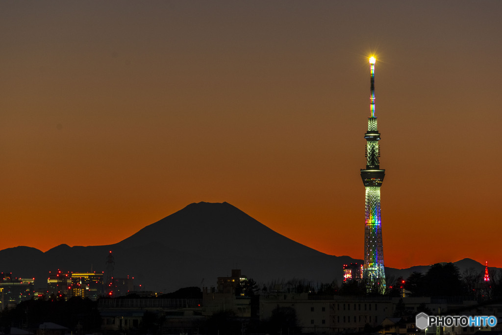 富士山とスカイツリー２