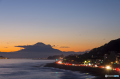 夕暮れの稲村ヶ崎