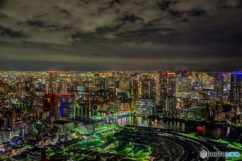 HDR湾岸の夜景
