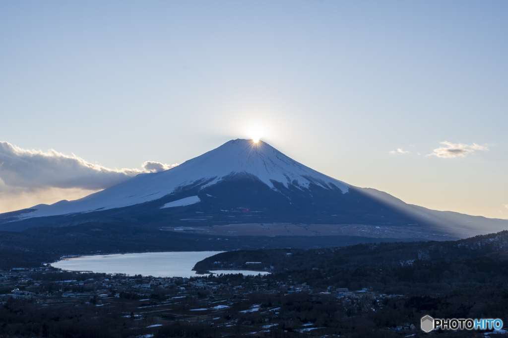 富士岬平からのダイヤ富士