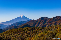 大月からの富士山