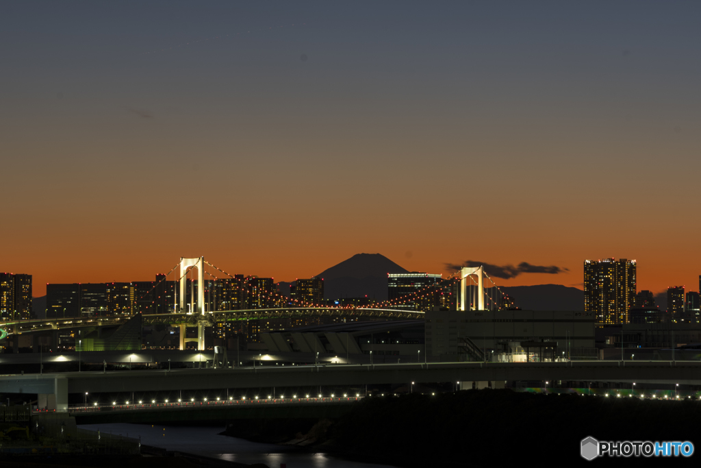豊洲からの富士山