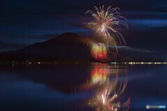 山中湖 報湖祭花火